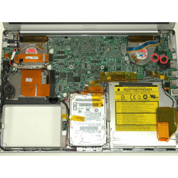 Замена платы логики PowerBook G4 Aluminium 15 